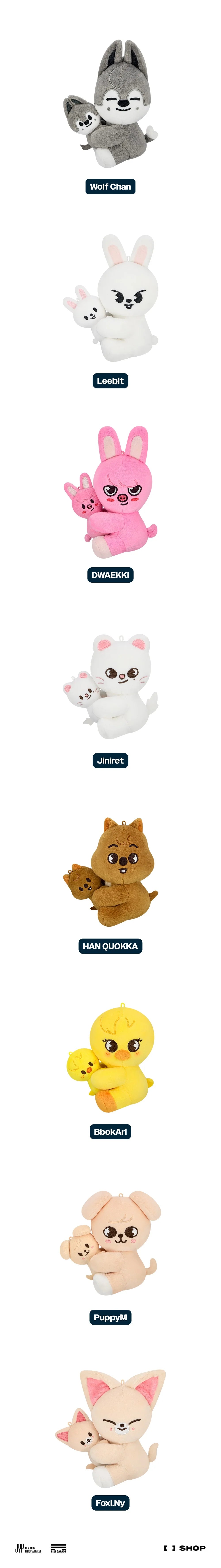 *PREORDER* STRAY KIDS - dominATE : celebrATE WORLD TOUR OFFICIAL MD SKZOO MAGNET PLUSH SET