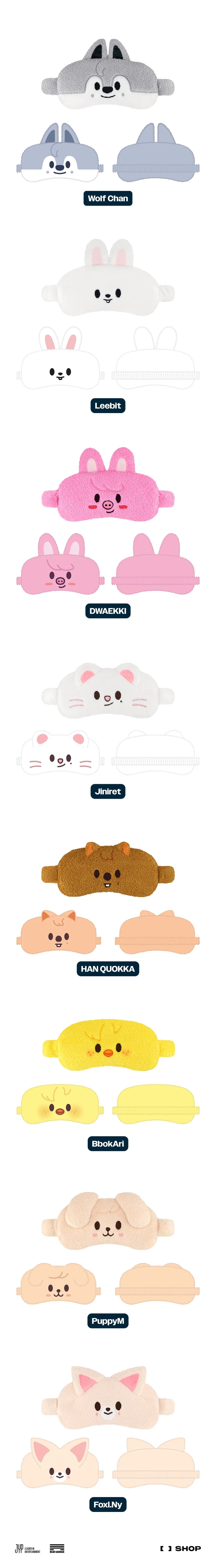 *PREORDER* STRAY KIDS - dominATE : celebrATE WORLD TOUR OFFICIAL MD SKZOO SLEEP MASK