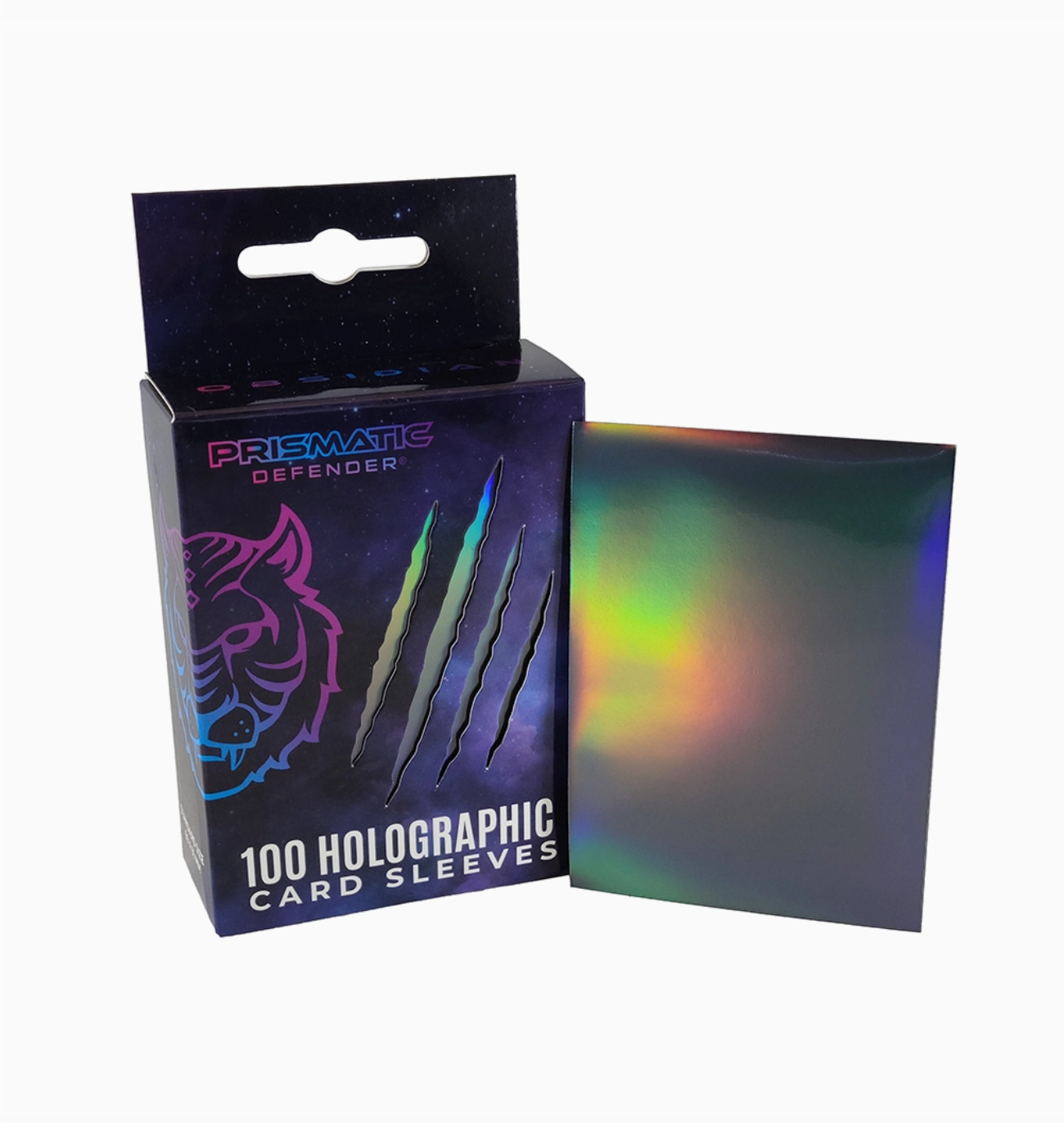 Prismatic Defender White Oracle Frost Holographic Card Sleeves (100) Prismatic Defender White Oracle Frost Holographic Card Sleeves (100)