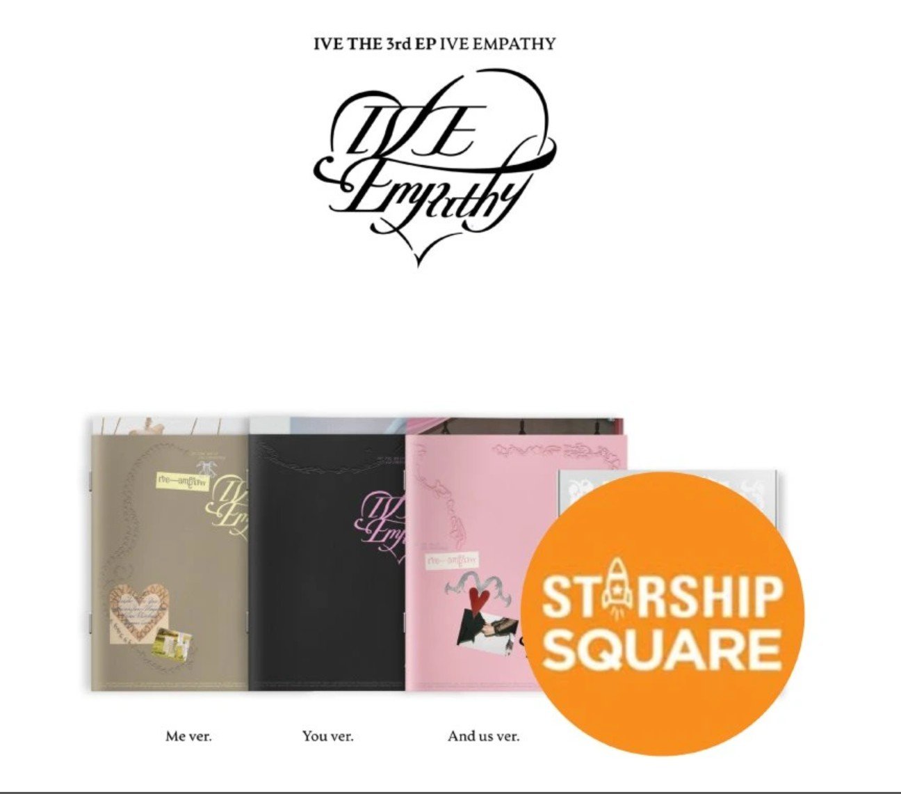 Álbum IVE - 'EMPATHY' 3rd EP (YOU VERSION), Incluye Fotobook, CD, Photocard Y Póster Álbum IVE - 'EMPATHY' 3rd EP (YOU VERSION), Incluye Fotobook, CD, Photocard Y Póster