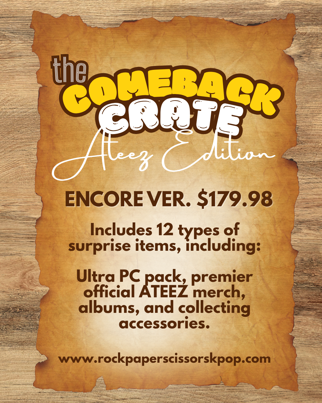*PREORDER* The Comeback Crate - ATEEZ Edition!