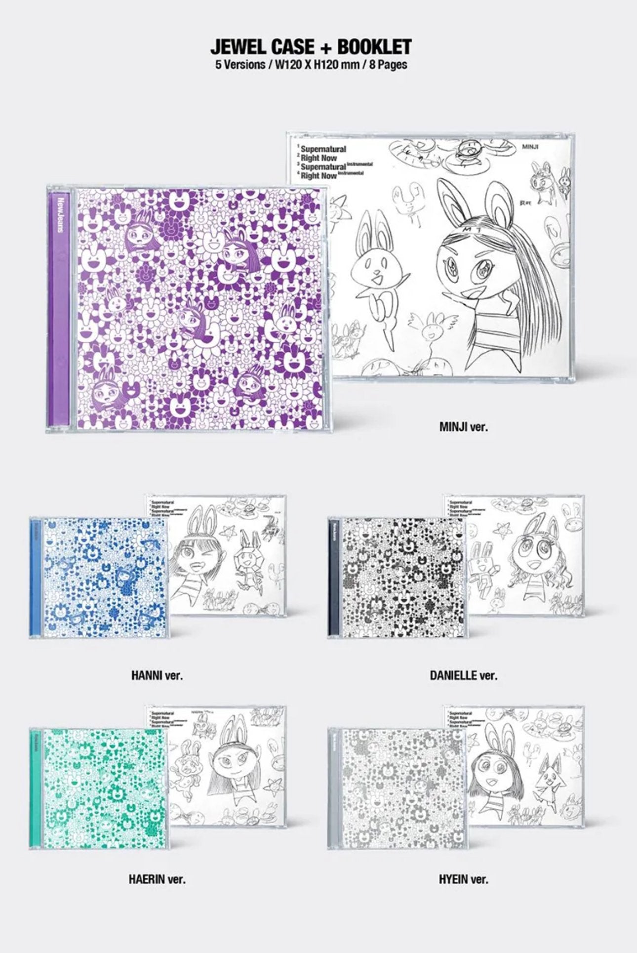 NewJeans - Double Single [Supernatural] (NJ X MURAKAMI Cross Bag Ver.)-SQ5853758