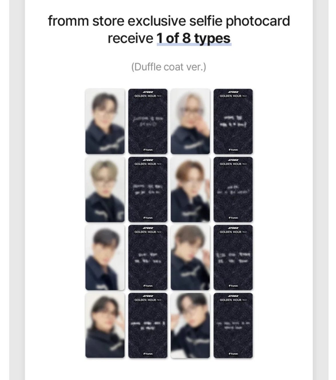 *FROMM FANSIGN POB* ATEEZ - GOLDEN HOUR : PART.2-SQ5669548