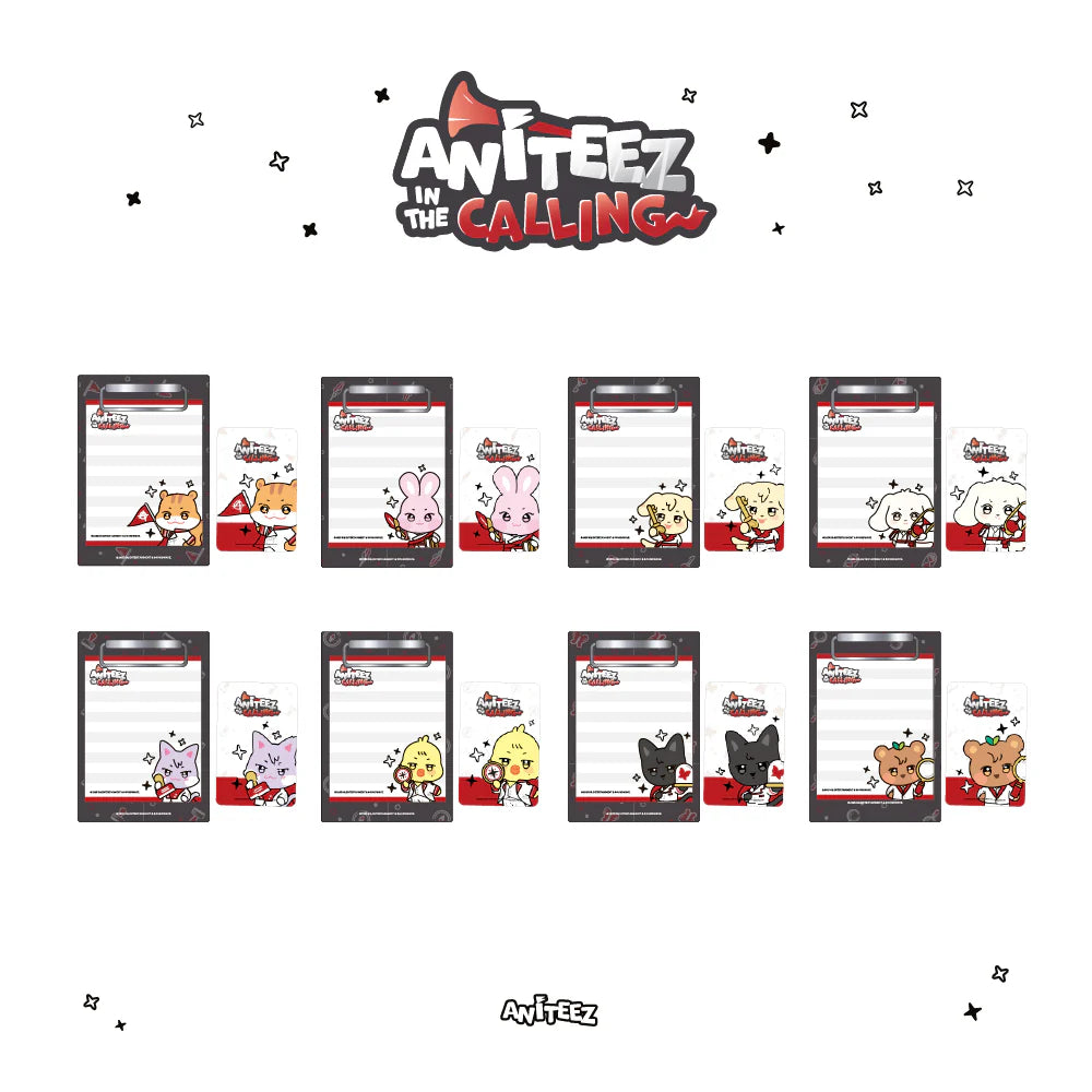 [ATEEZ x ANITEEZ in the CALLING] POP UP OFFICIAL MD - MINI CLIPBOARD AND MEMO PAD