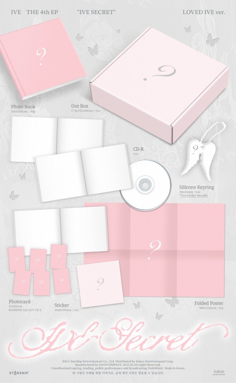 IVE 4th EP Album [IVE SECRET] (All Versions)