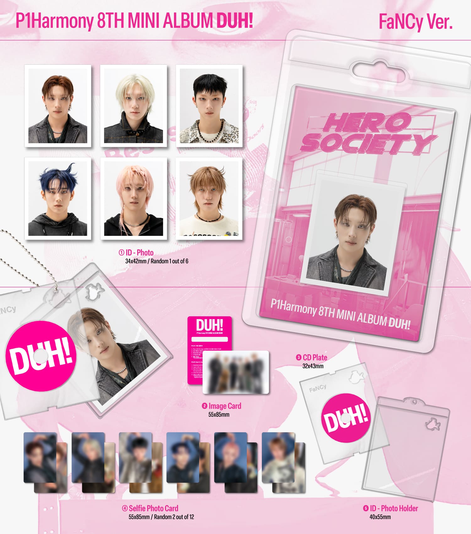 P1Harmony - 8th Mini Album [DUH!] (FaNCy Ver.) (PLVE)