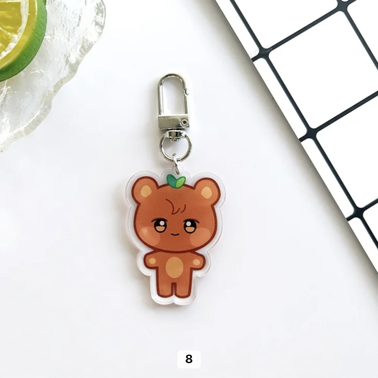 [FAN MADE] ATEEZ x ANITEEZ - Acrylic Animal Key Charm (by member)-SQ1241030