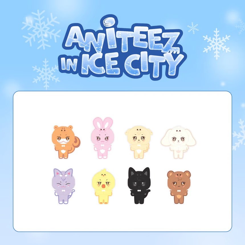 ATEEZ X ANITEEZ IN ICE CITY OFFICIAL MD PLUSH DOLL COVER (A VER, B VER)-SQ5309971