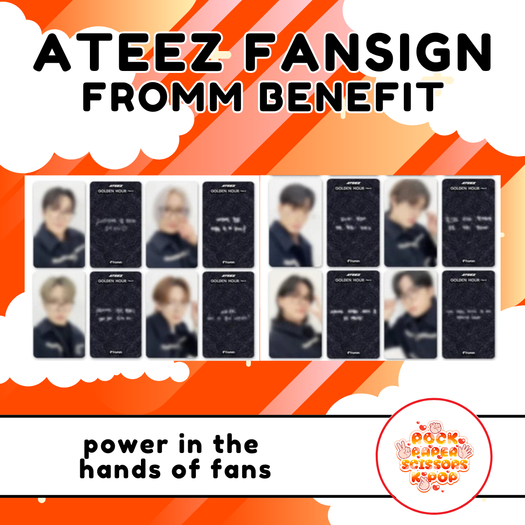 ateez golden hour 2 fromm ソンファ ATEEZ Golden Hour Part.2 Fromm Store 4th Photocard POB + Soundwave