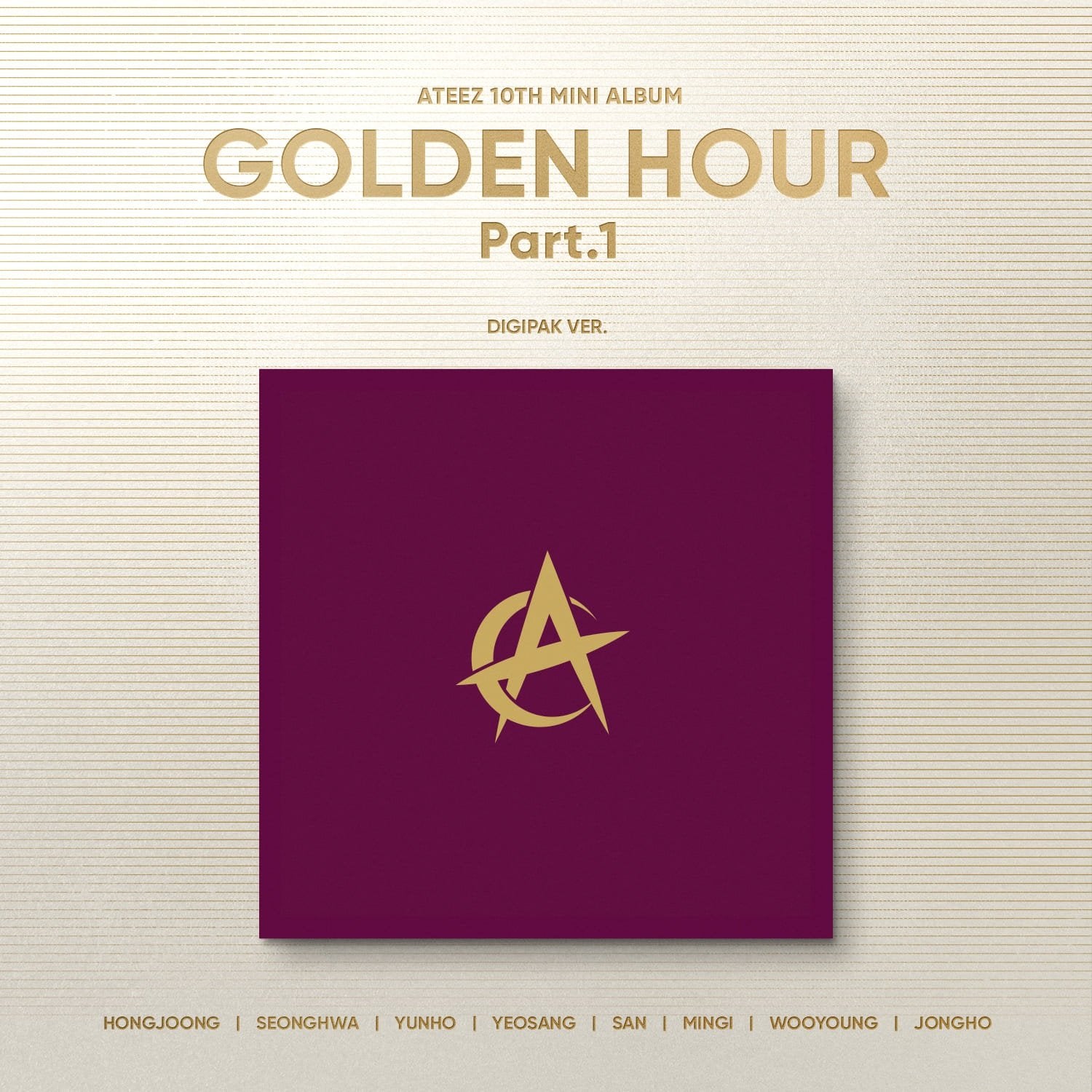 ATEEZ 10th Mini Album [GOLDEN HOUR : Part.1] (Digipack Ver.)-SQ3529475