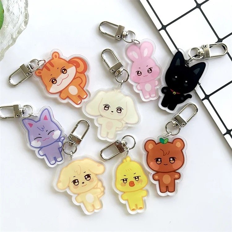 [FAN MADE] ATEEZ x ANITEEZ - Acrylic Animal Key Charm (by member)-SQ1241030
