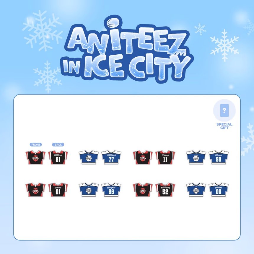 ATEEZ - ATEEZ X ANITEEZ IN ICE CITY OFFICIAL MD HOCKEY UNIFORM OUTFIT-SQ0292437