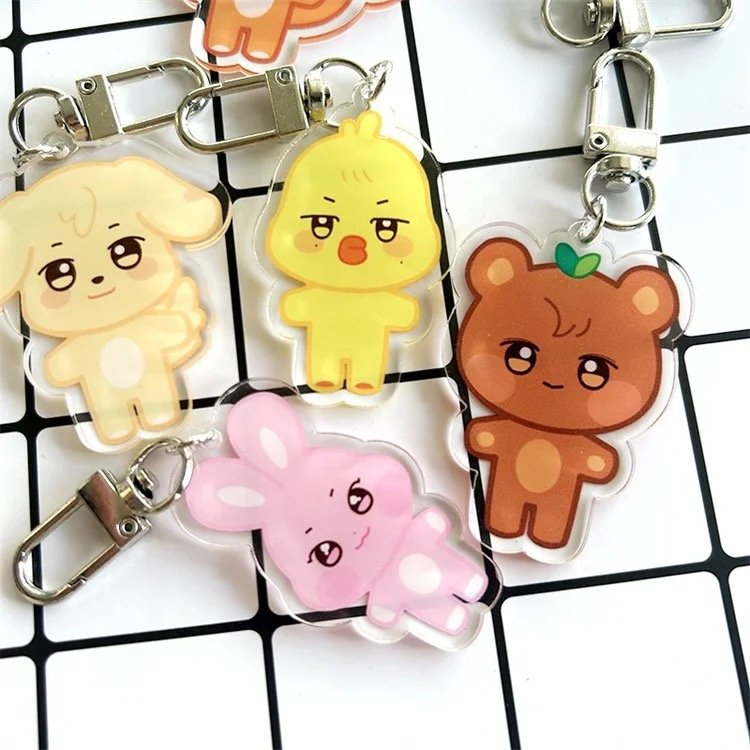 [FAN MADE] ATEEZ x ANITEEZ - Acrylic Animal Key Charm (by member)-SQ1241030