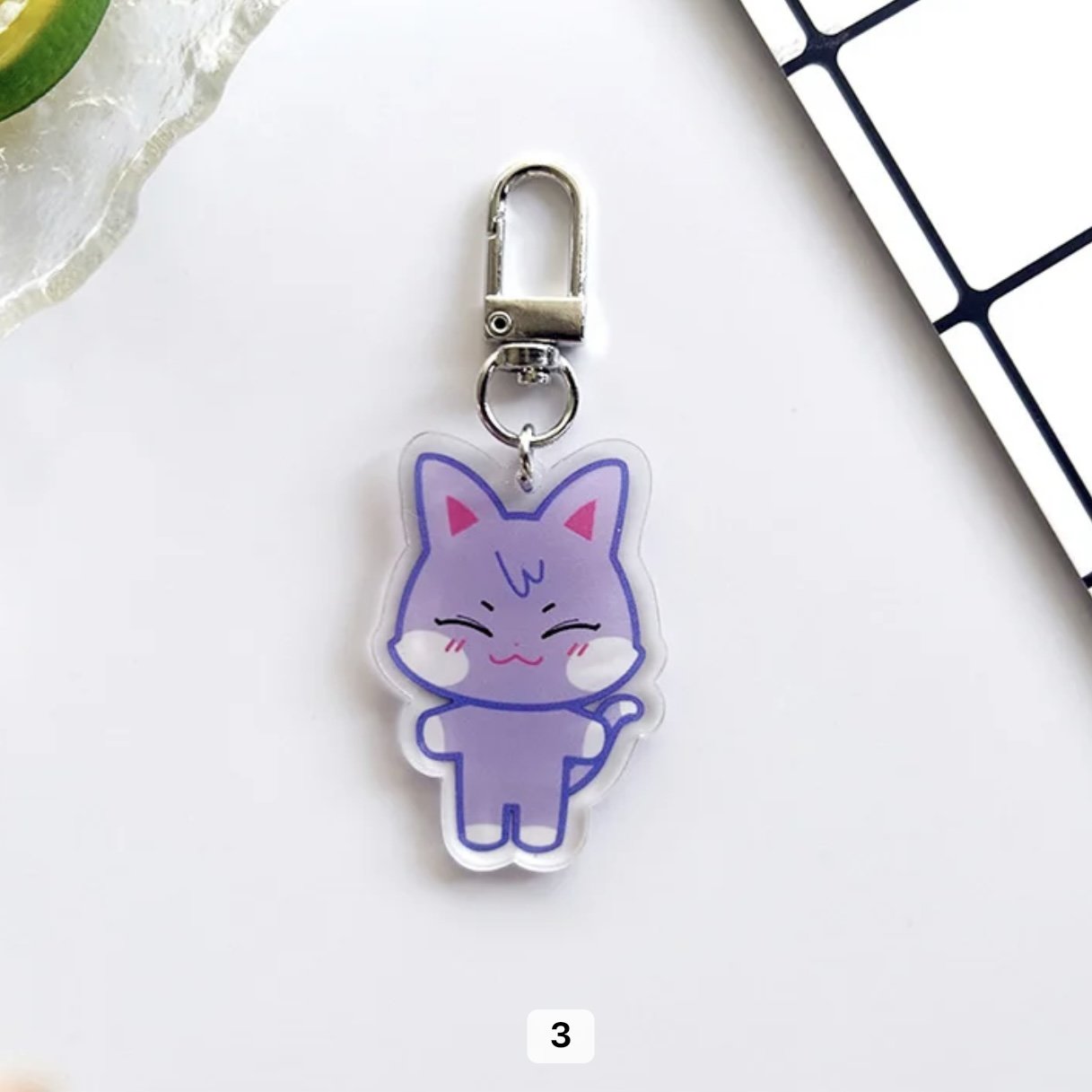 [FAN MADE] ATEEZ x ANITEEZ - Acrylic Animal Key Charm (by member)-SQ1241030