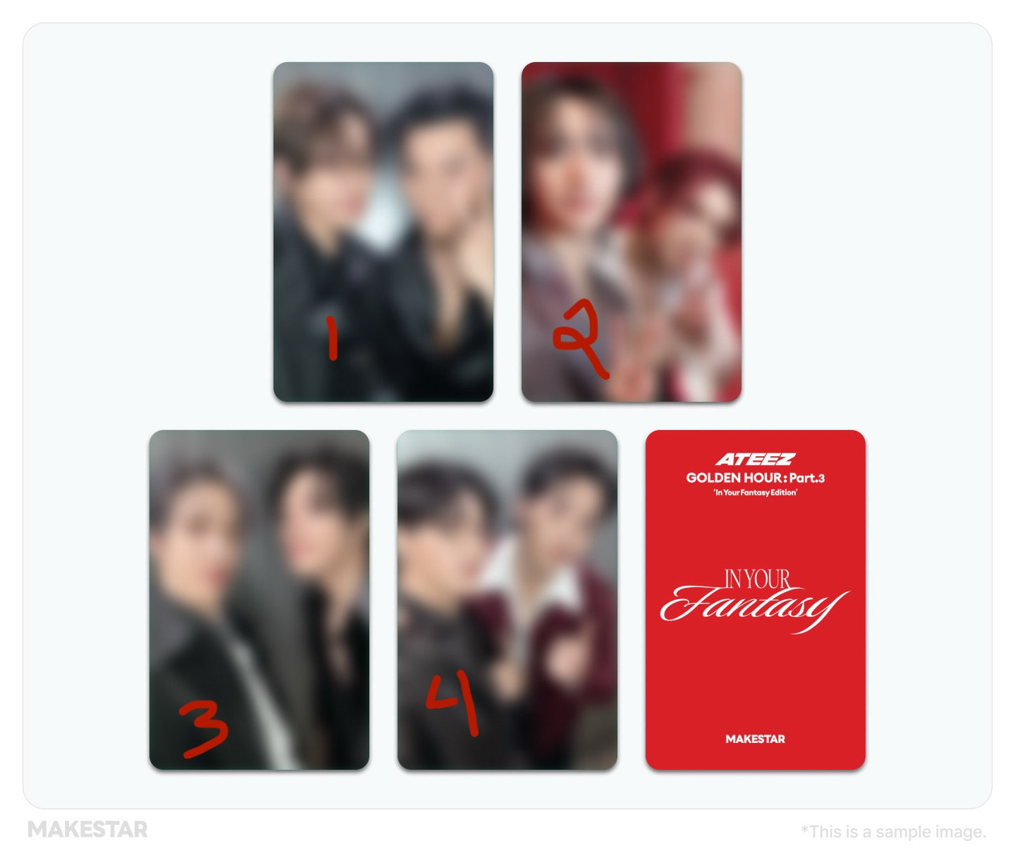 *MAKESTAR 1.0* ATEEZ - GOLDEN HOUR : PART.3 IN YOUR FANTASY EDITION FANTASY VER (LIMITED EDITION)