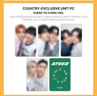 *MAKESTAR LD IN NORTH AMERICA* ATEEZ 12TH MINI ALBUM [GOLDEN HOUR : Part.3](POCAALBUM) Mexico Exclusive