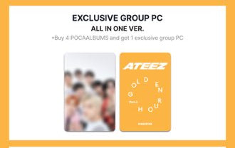 *MAKESTAR LD IN NORTH AMERICA* ATEEZ 12TH MINI ALBUM [GOLDEN HOUR : Part.3](POCAALBUM) Mexico Exclusive