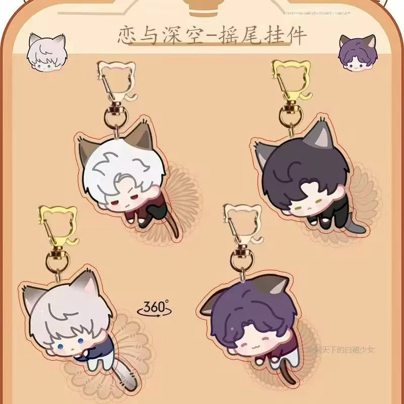 LOVE AND DEEPSPACE Fanmade Character Dangle Key Charm