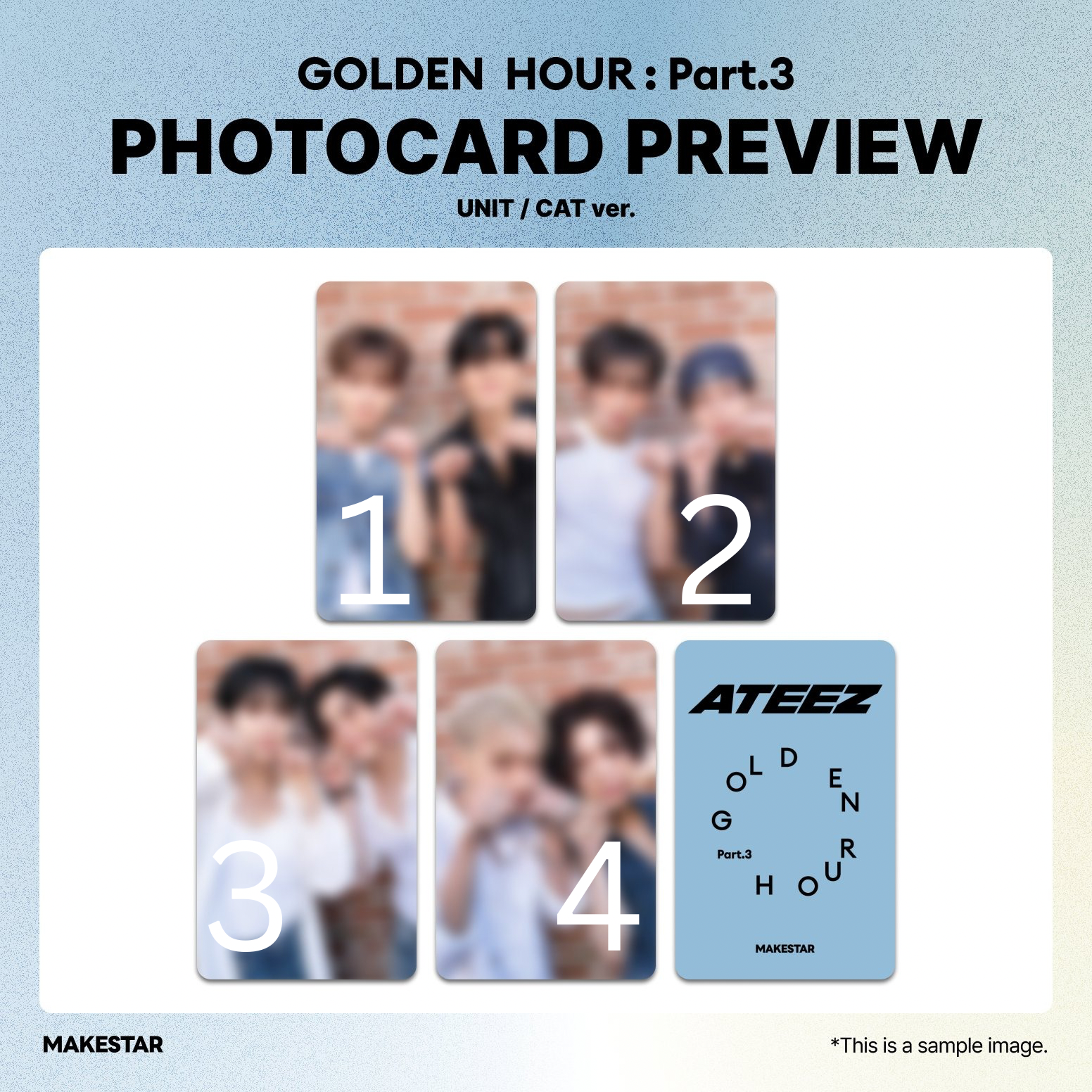 MAKESTAR 1.0* ATEEZ 12TH MINI ALBUM [GOLDEN HOUR : Part.3