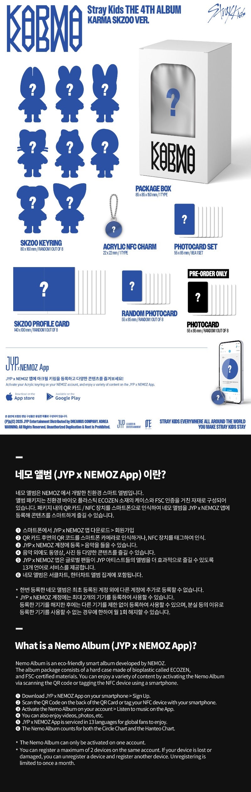 *ALADIN BENEFIT* Stray Kids 4th Full Album [KARMA] (SKZOO Ver.)