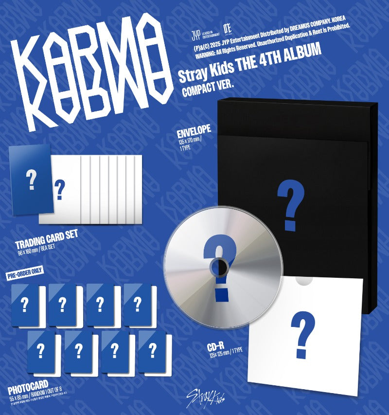 *MUSICKOREA BENEFIT* Stray Kids 4th Full Album [KARMA] (COMPACT Ver.)