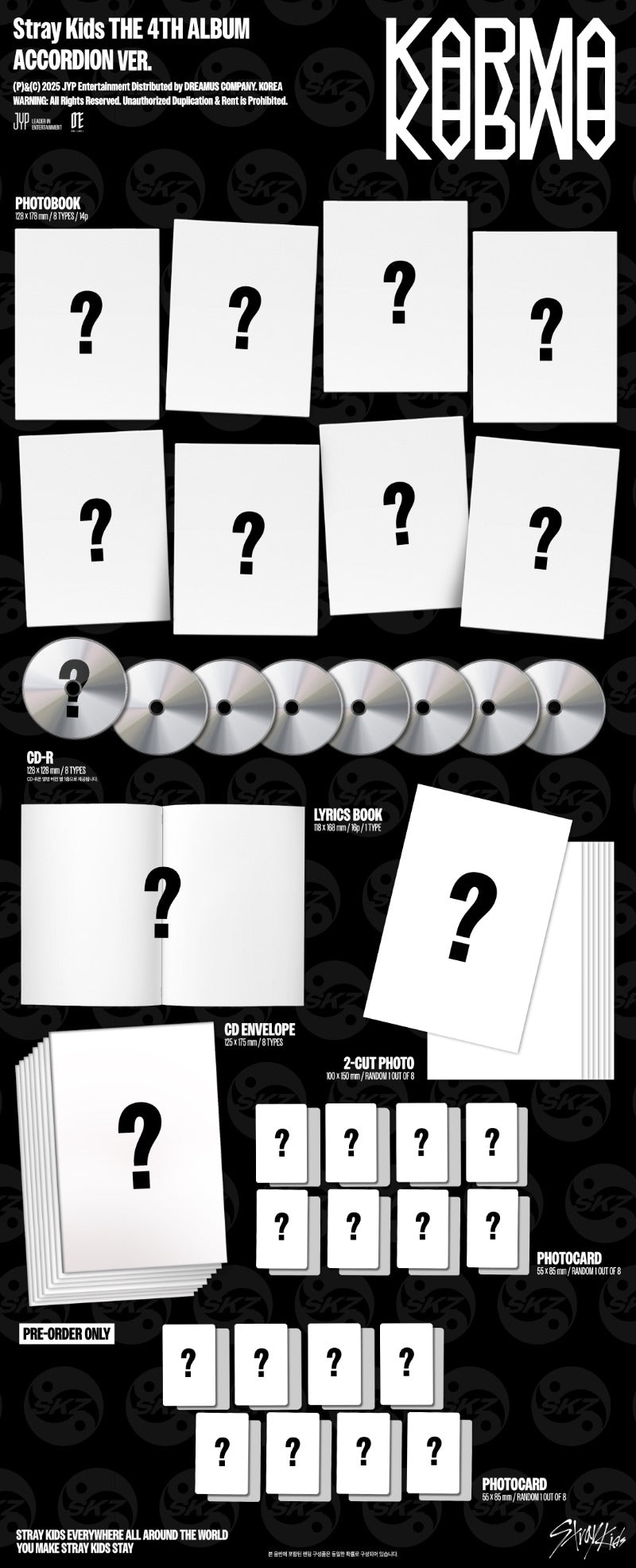 *MUSICKOREA BENEFIT* Stray Kids 4th Full Album [KARMA] (ACCORDION Ver.)