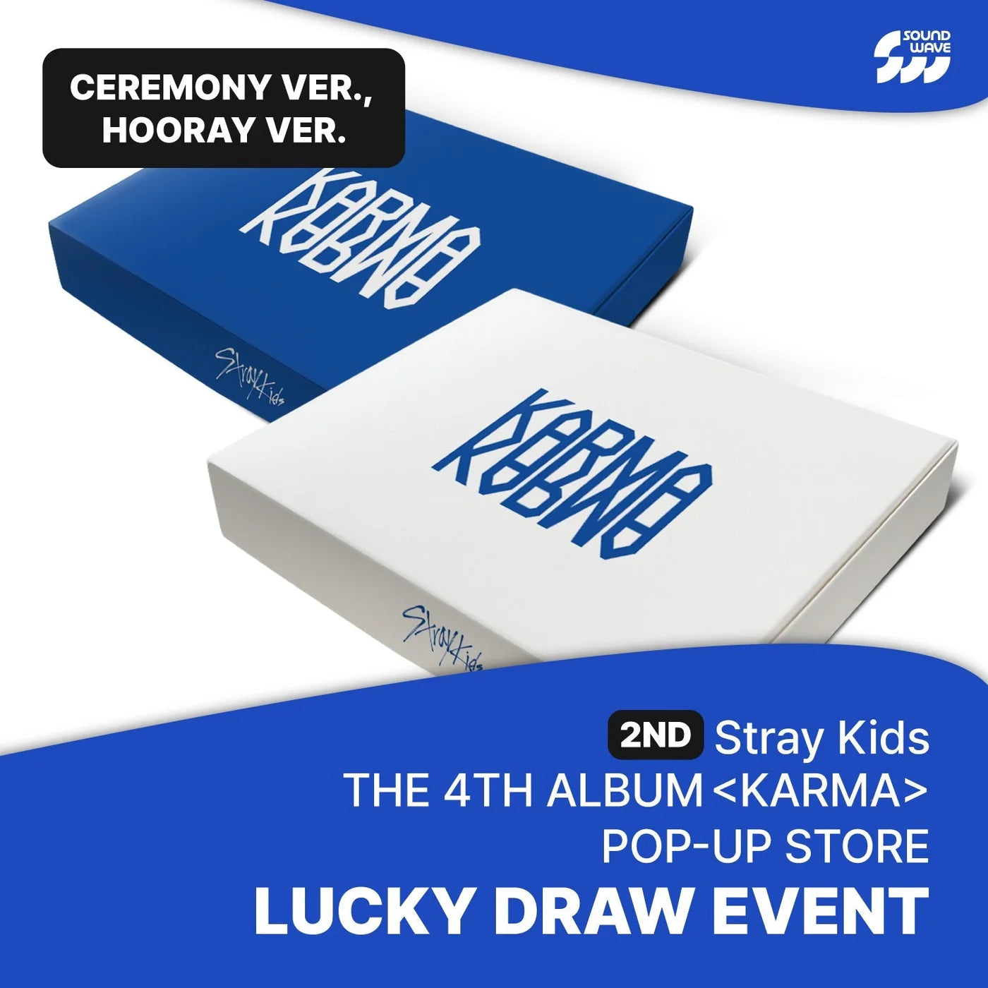 *SOUNDWAVE LUCKY DRAW* Stray Kids 4th Full Album [KARMA] (CEREMONY VER / HOORAY Ver.)