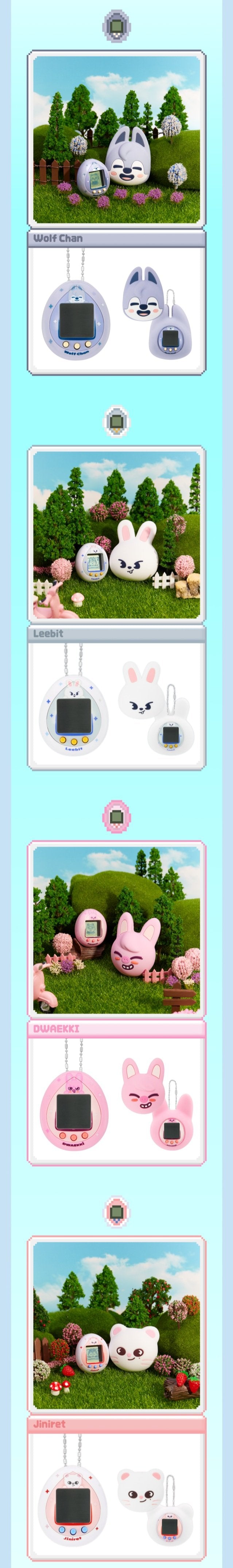 *2nd Preorder* STRAY KIDS - SKZOO X DAMAGOTCHI Official MD Tamagotchi & Case Set-SQ2460218