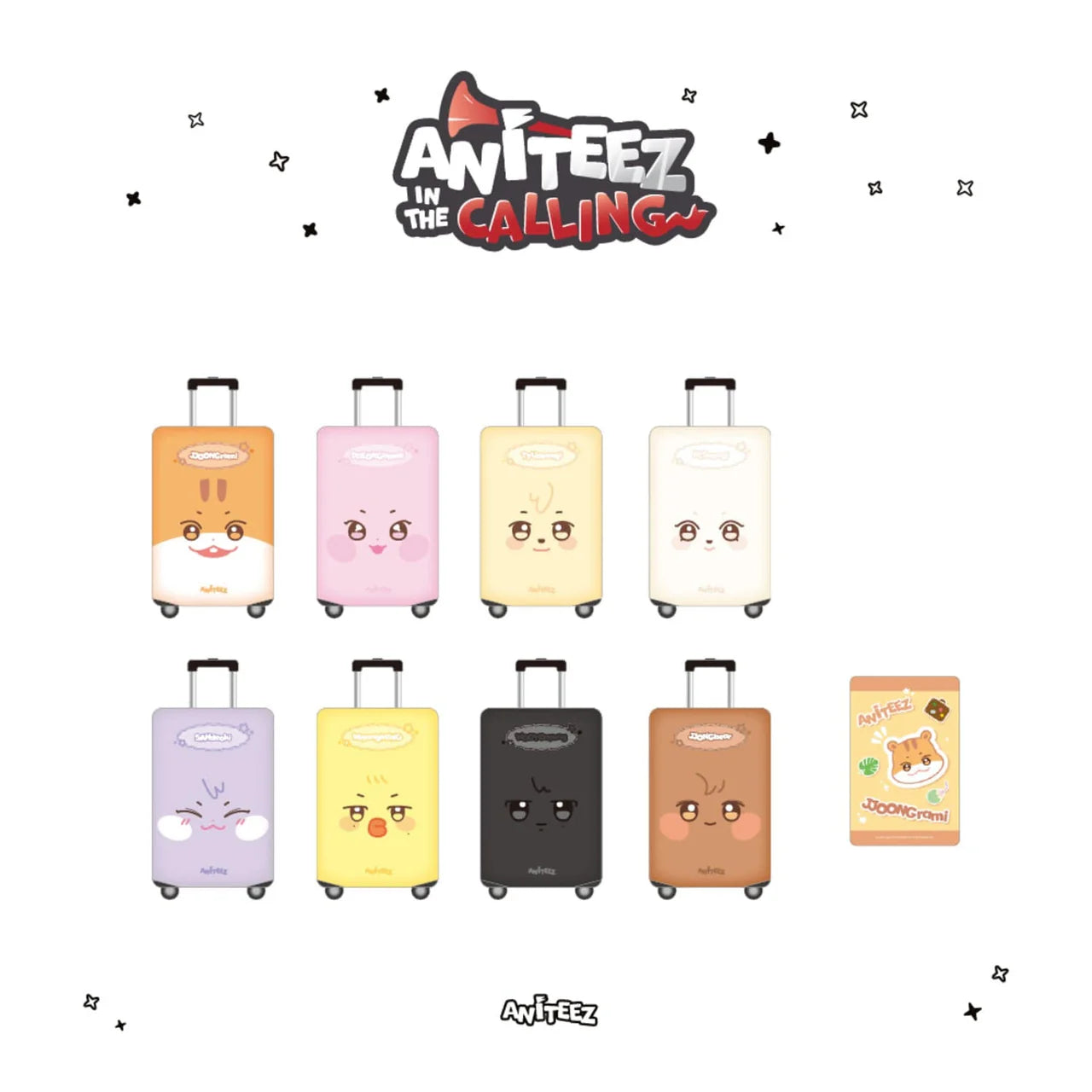 [ATEEZ x ANITEEZ in the CALLING] POP UP OFFICIAL MD - LUGGAGE COVER (Both Sizes)