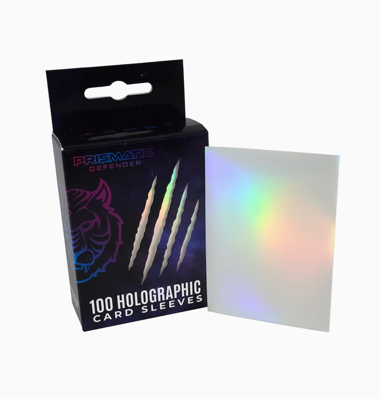 Prismatic Defender White Oracle Frost Holographic Card Sleeves (100) Prismatic Defender White Oracle Frost Holographic Card Sleeves (100)