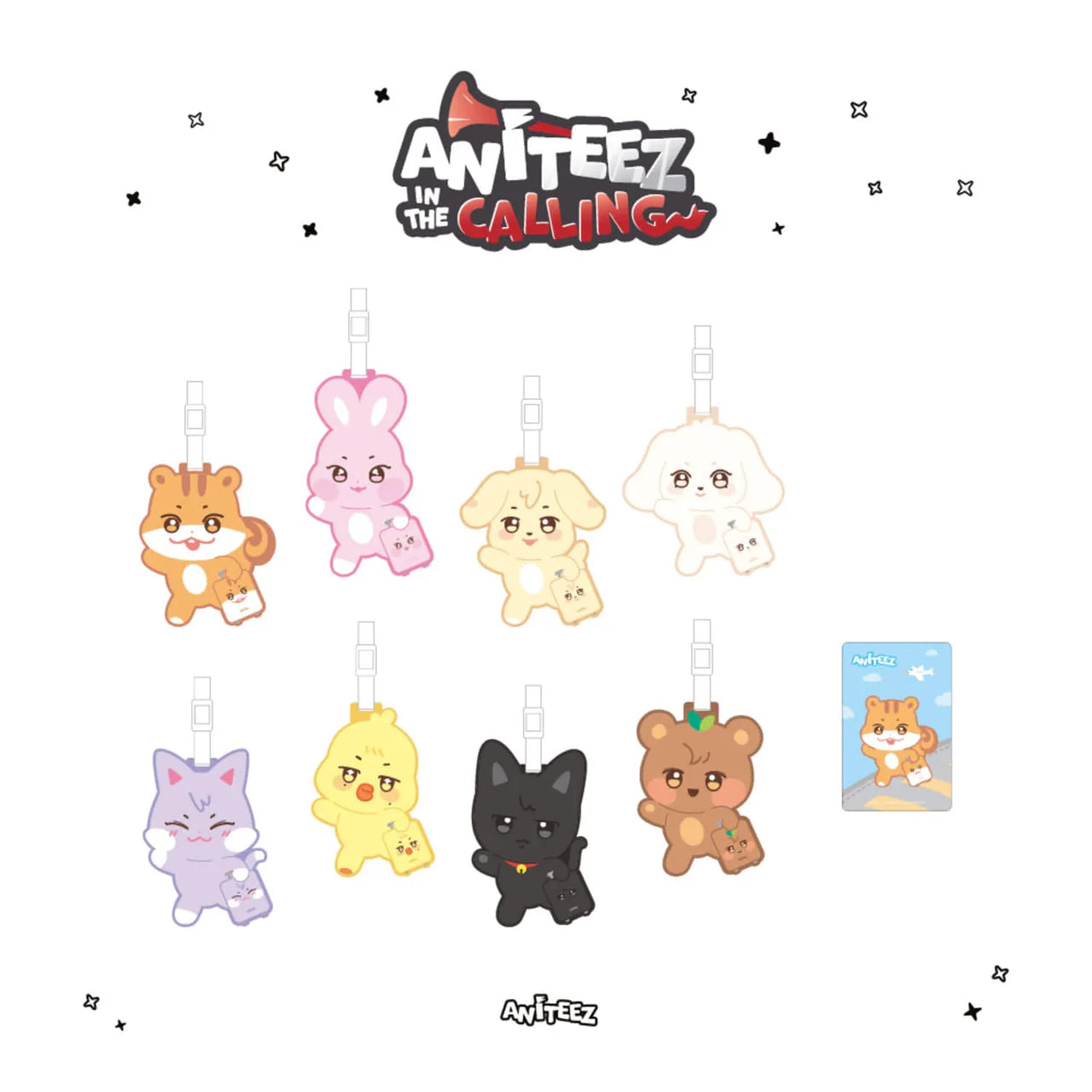 [ATEEZ x ANITEEZ in the CALLING] POP UP OFFICIAL MD - LUGGAGE TAG