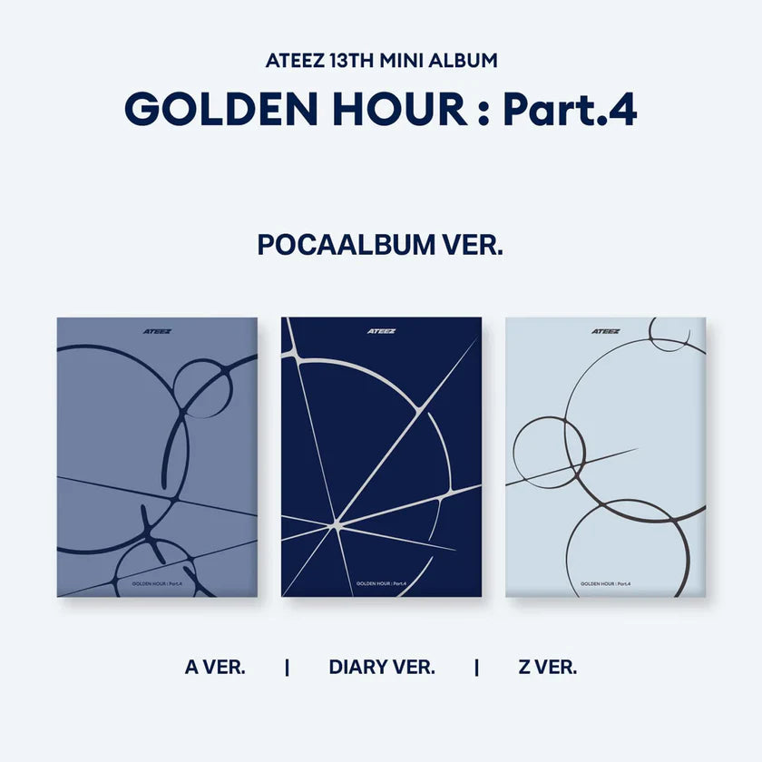 *MAKESTAR 2/04 "MEOW" BENEFIT* ATEEZ 13TH MINI ALBUM [GOLDEN HOUR : Part.4](POCAALBUM)