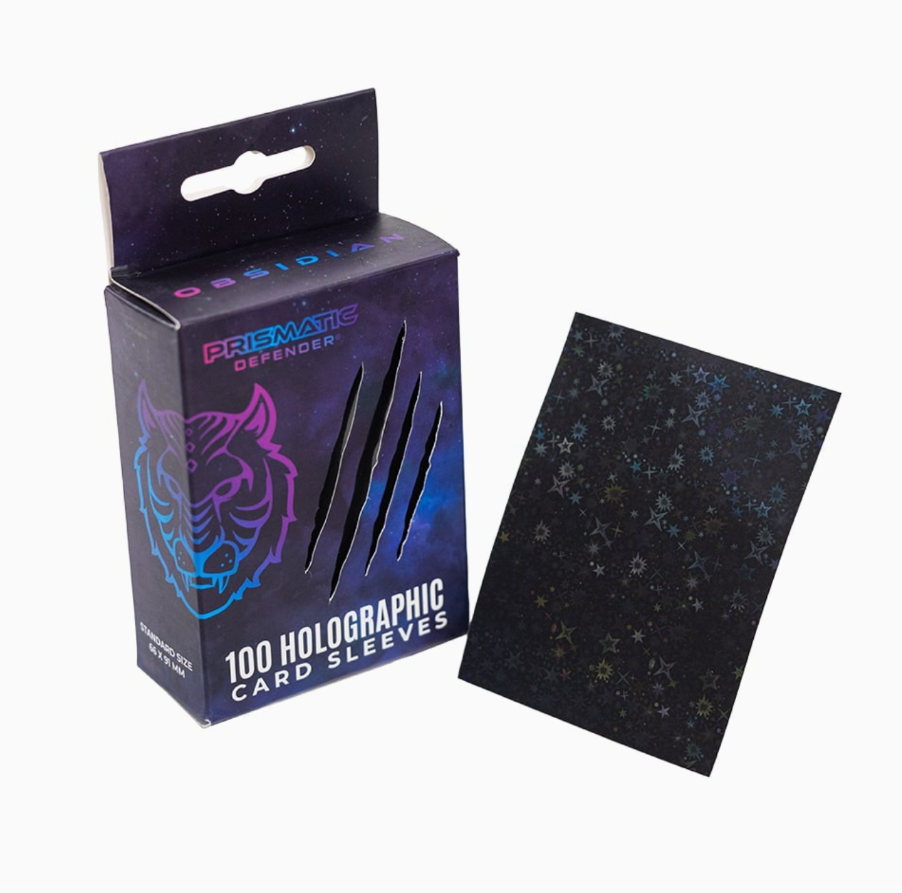 Prismatic Defender White Oracle Frost Holographic Card Sleeves (100) Prismatic Defender White Oracle Frost Holographic Card Sleeves (100)
