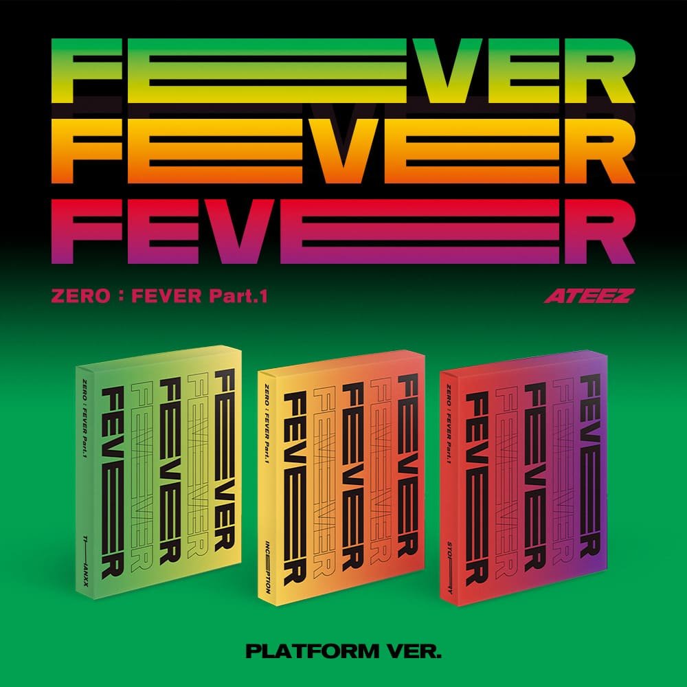 *KQ POB SHOP BENEFIT* ATEEZ - 5th Mini Album [ZERO : FEVER Part.1] (THANXX Ver. / INCEPTION Ver. / DIARY Ver.) (PLATFORM Ver.)-SQ9730749