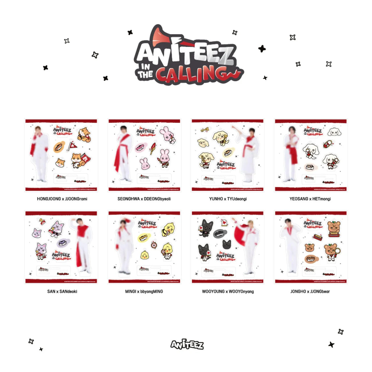 [ATEEZ x ANITEEZ in the CALLING] POP UP OFFICIAL MD - ACRYLIC DIY KIT