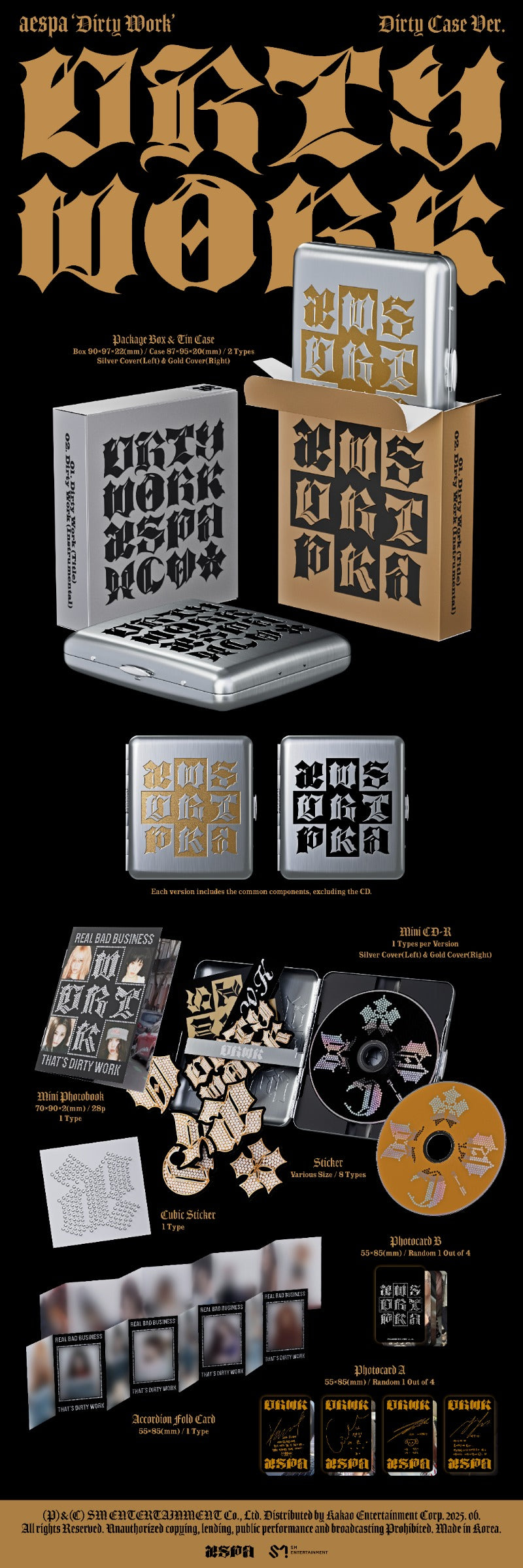 aespa - Single Album [Dirty Work] (Dirty Worker / Dirty Case / Dirty Code Ver.)