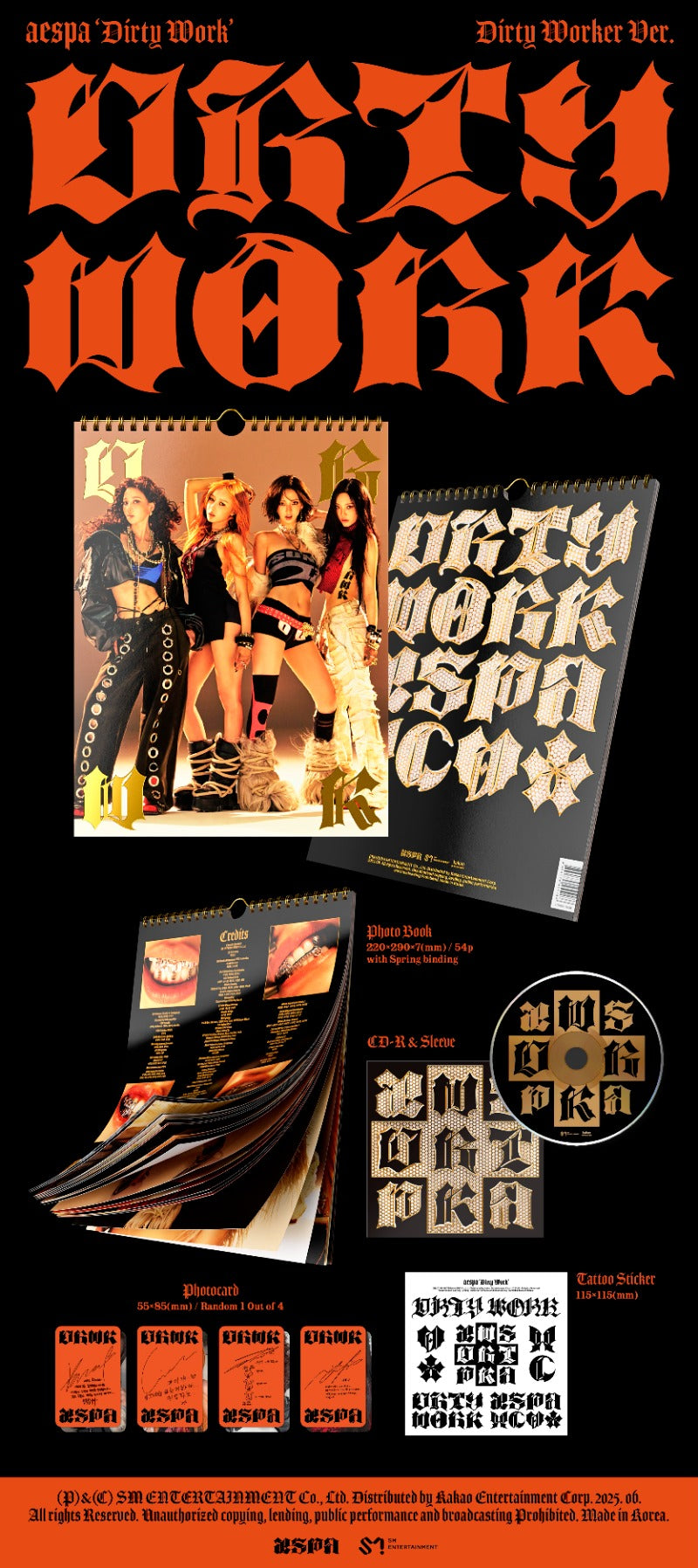 aespa - Single Album [Dirty Work] (Dirty Worker / Dirty Case / Dirty Code Ver.)