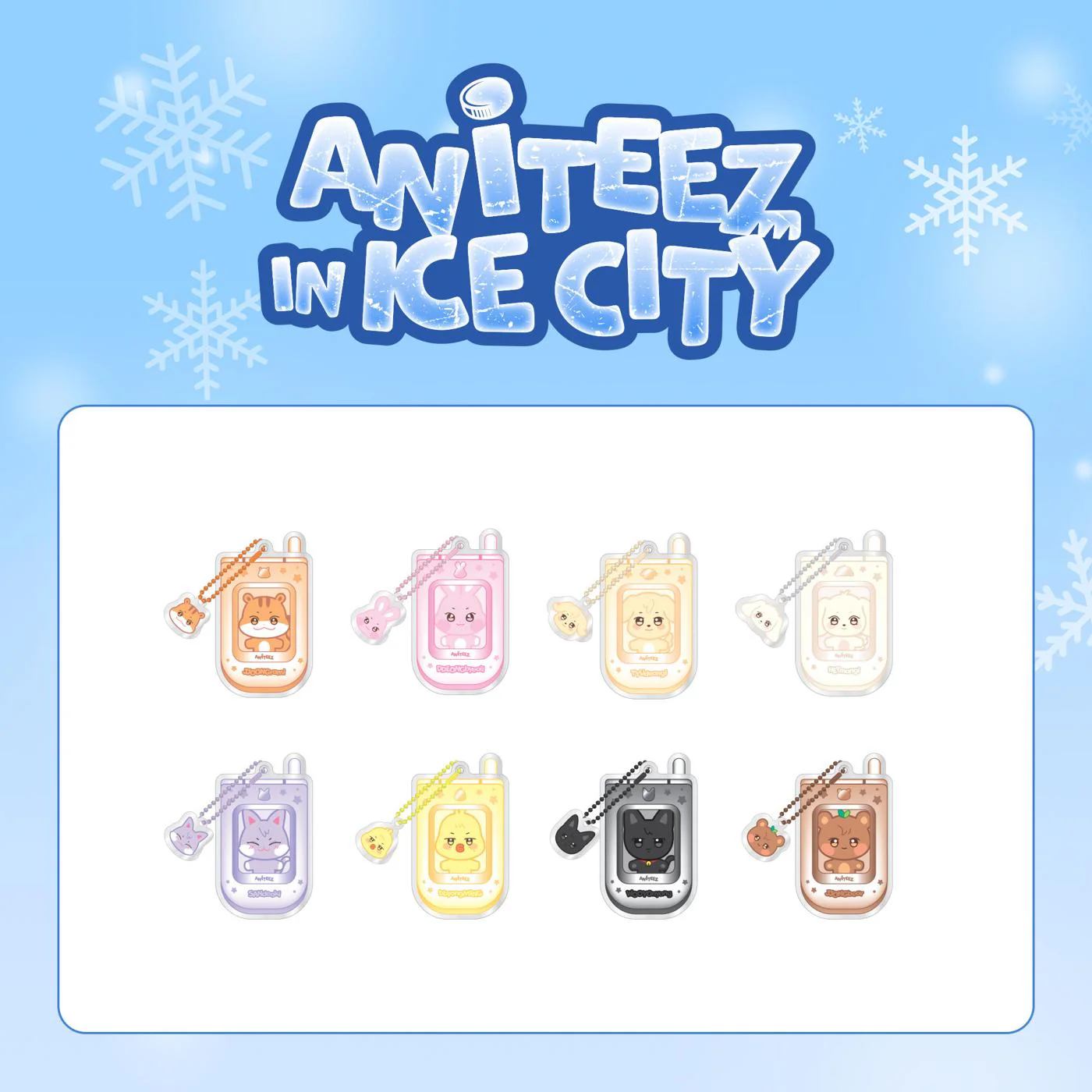 ATEEZ [Aniteez in Ice City] - OFFICIAL MD PHONE KEY CHARM-SQ7534411