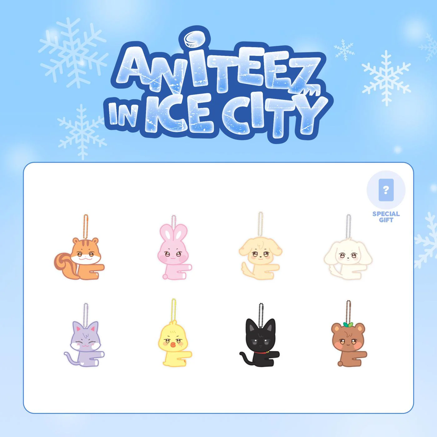 ATEEZ [Aniteez in Ice City] - OFFICIAL MD PLUSH PHOTOCARD HOLDER-SQ3553551