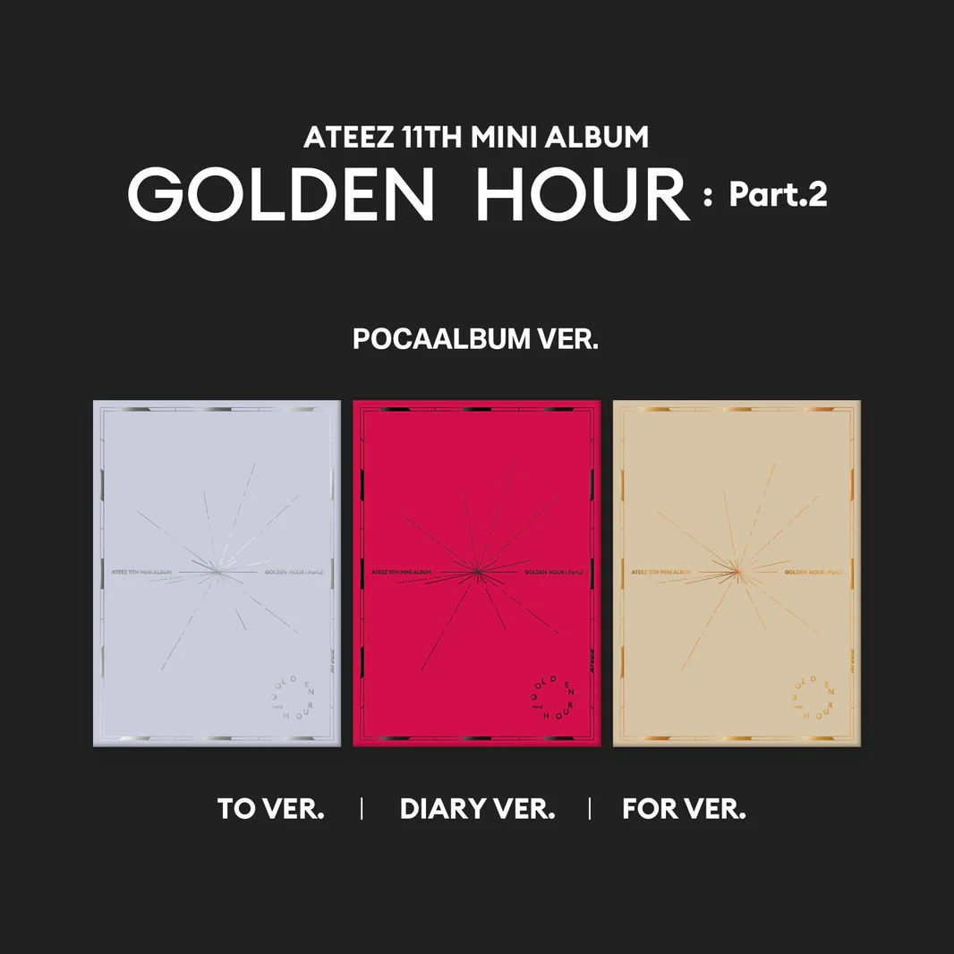 *TOKTOQ POB* ATEEZ - GOLDEN HOUR : PART.2 11TH MINI ALBUM POCAALBUM SET-SQ9581129