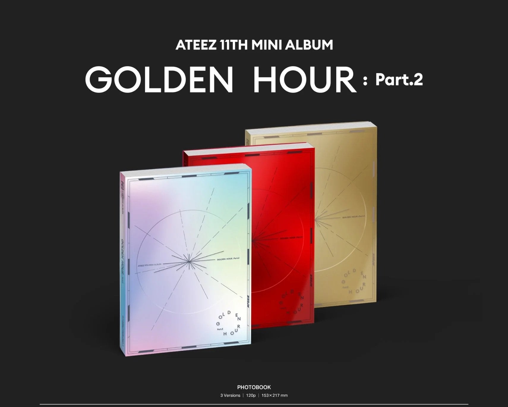 *Hello82 POBs* ATEEZ - GOLDEN HOUR : PART.2 11TH MINI ALBUM PHOTOBOOK-SQ5737353
