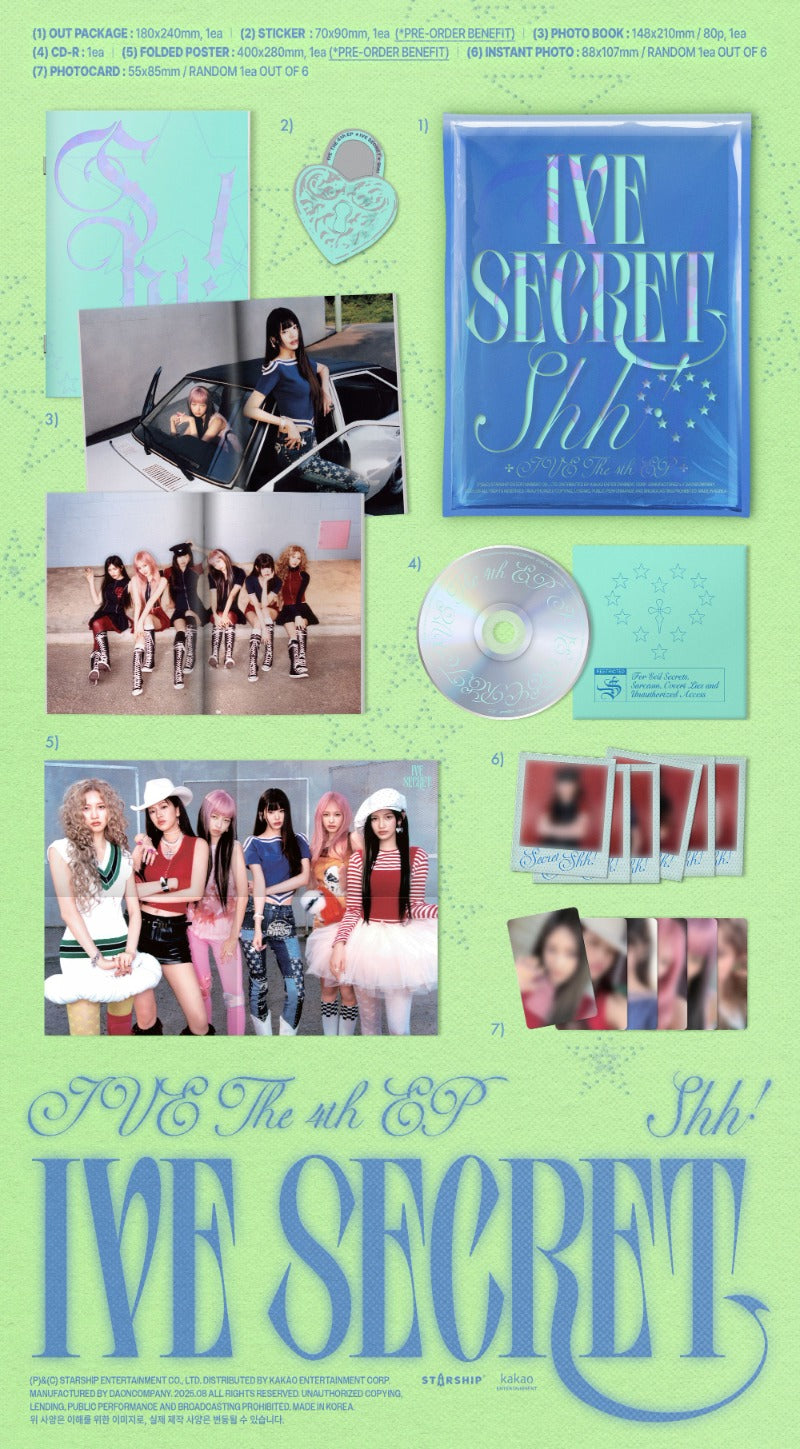IVE 4th EP Album [IVE SECRET] (All Versions)