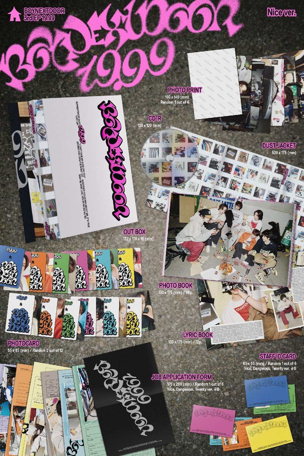 BOYNEXTDOOR - 3rd EP [19.99] (Nice Ver. / Dangerous Ver. / Twenty Ver.)-SQ4114248