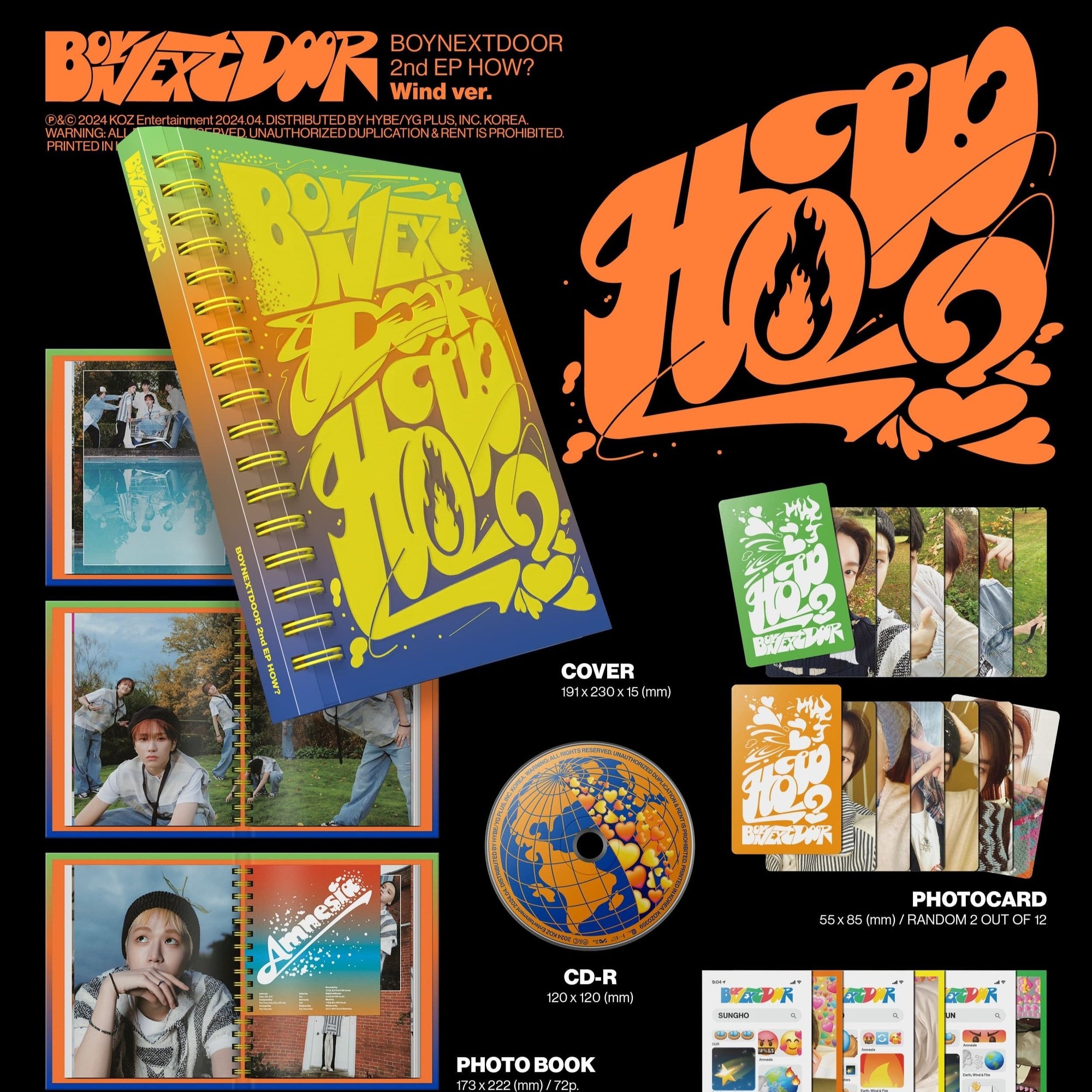 BOYNEXTDOOR - 2nd EP [HOW?] (Earth Ver. / Wind Ver. / Fire Ver.)-SQ9863133