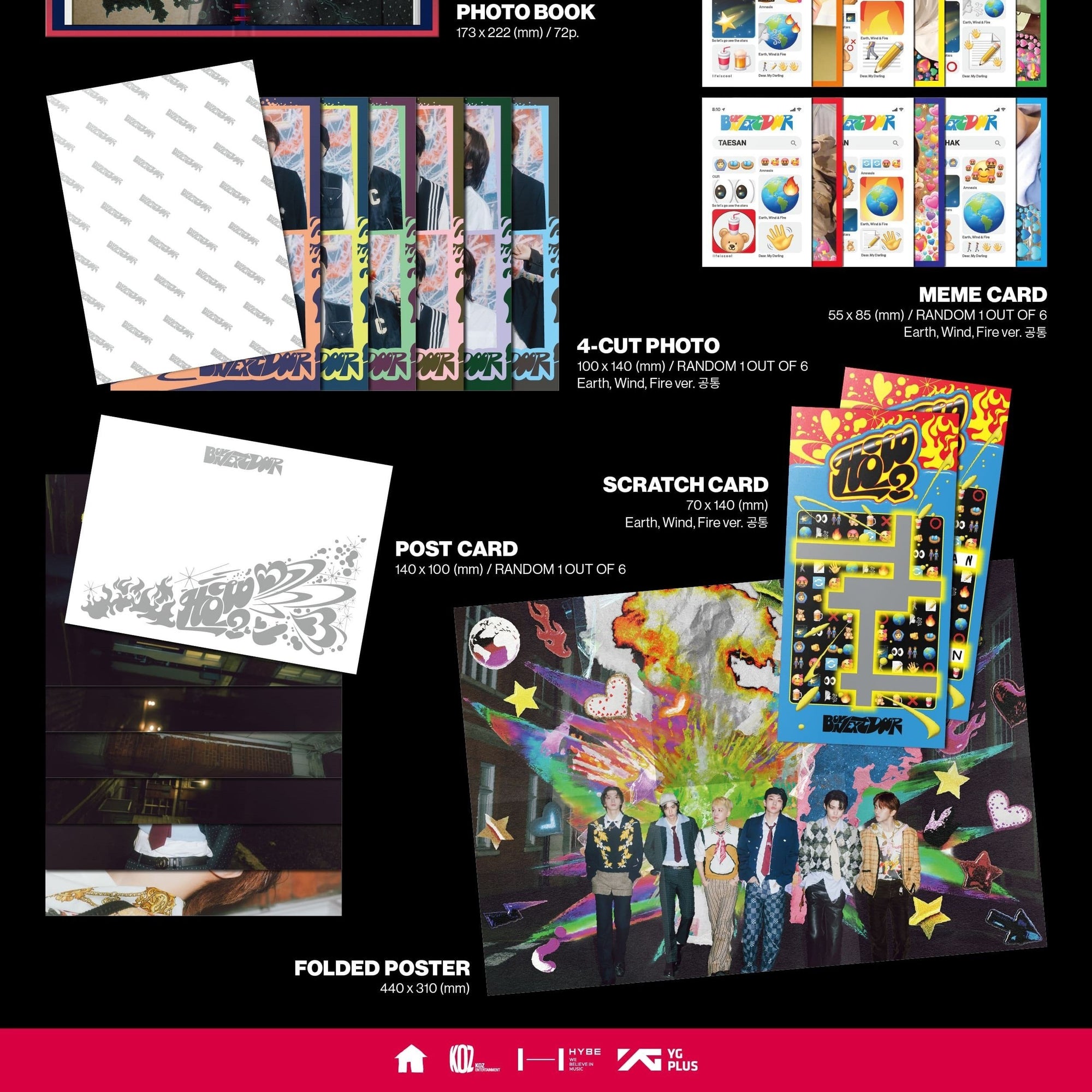 BOYNEXTDOOR - 2nd EP [HOW?] (Earth Ver. / Wind Ver. / Fire Ver.)-SQ9863133