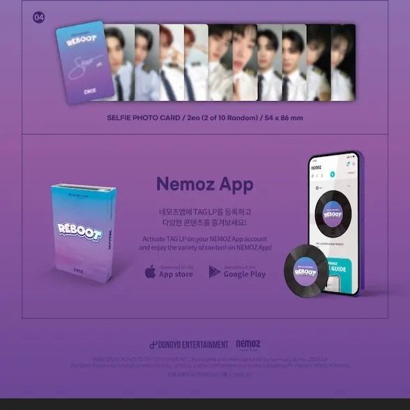 [DKZ] 2nd Mini Album [REBOOT] (SMART ALBUM Ver.) (NEMO) (LP Ver. / Keyring Ver.)-SQ6586856