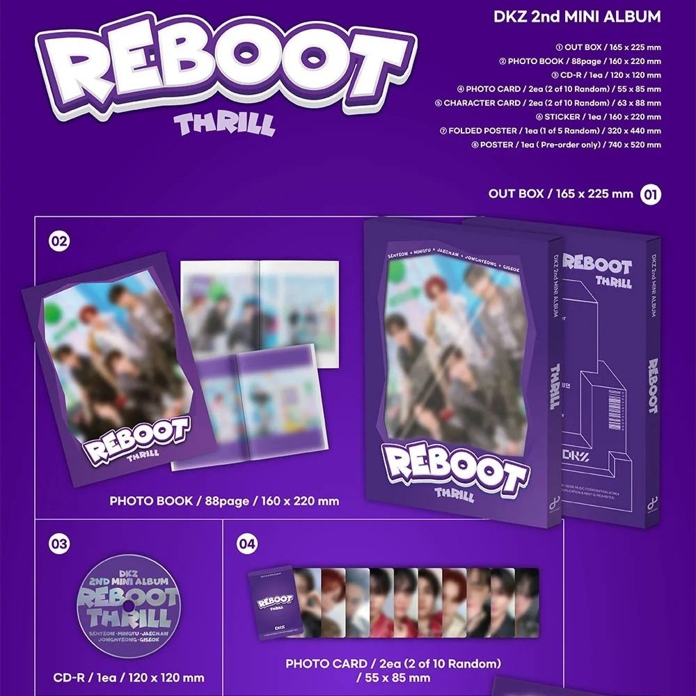 [DKZ] 2nd Mini Album [REBOOT] (THRILL Ver. / VOYAGE Ver.)-SQ7361736