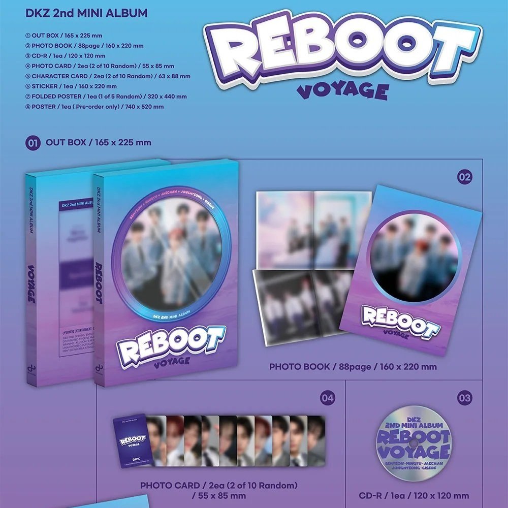 [DKZ] 2nd Mini Album [REBOOT] (THRILL Ver. / VOYAGE Ver.)-SQ7361736