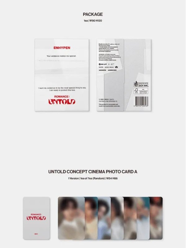 [ENHYPEN] 2nd Album [ROMANCE : UNTOLD] (Weverse Albums Ver.)