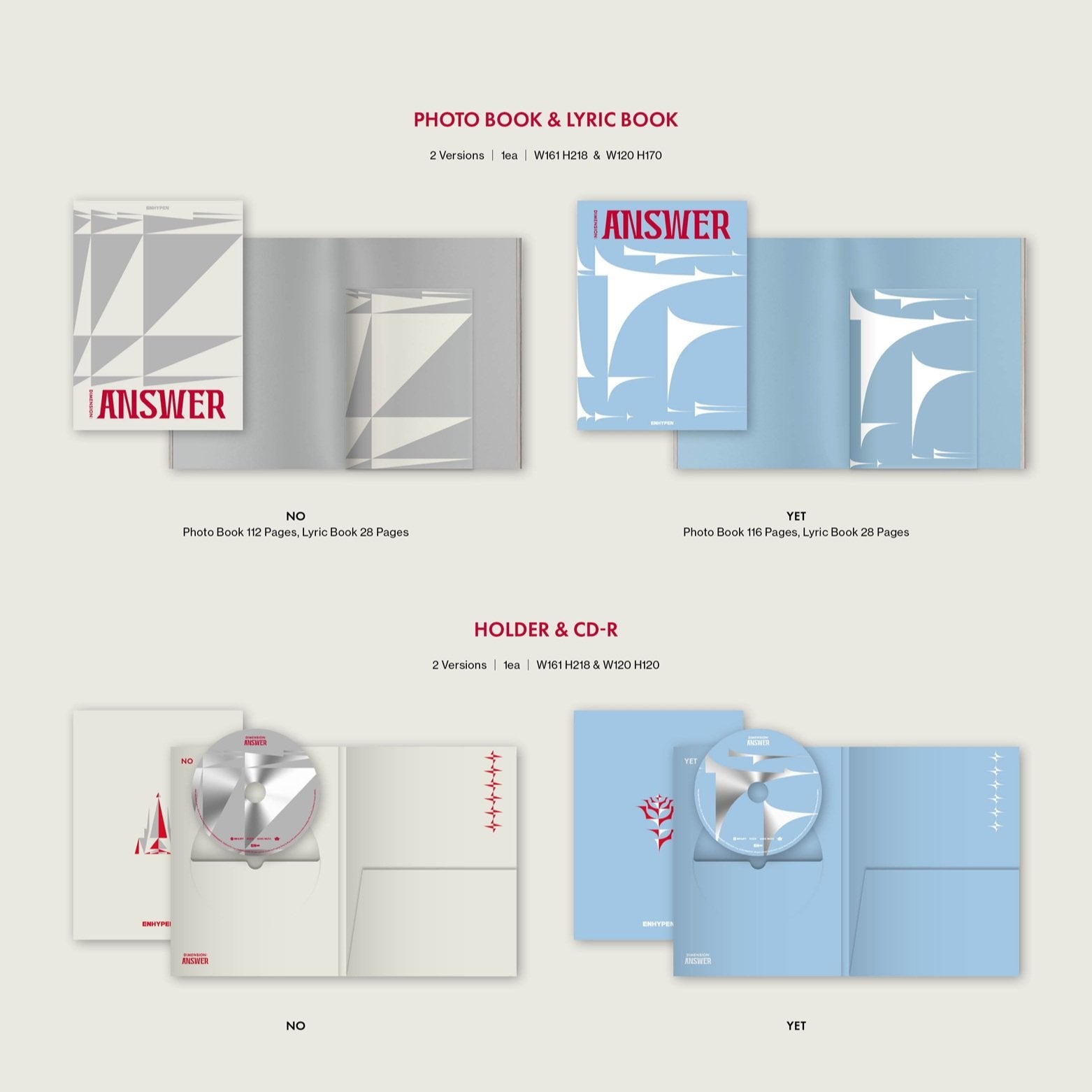 ENHYPEN - 1st Album Repackage [DIMENSION : ANSWER] (NO / YET Ver.)-SQ5881015